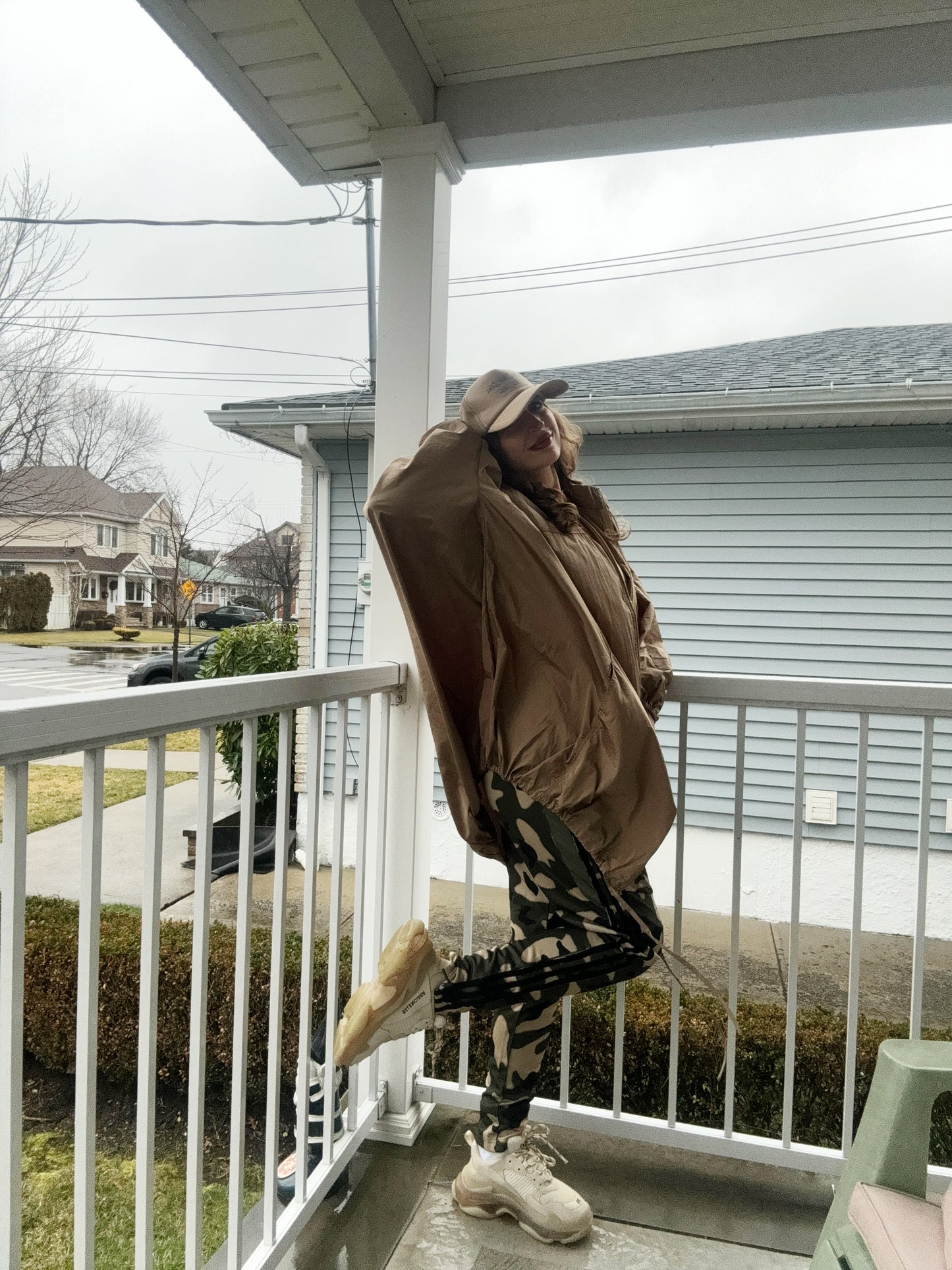 Oversized Parachute Windbreaker