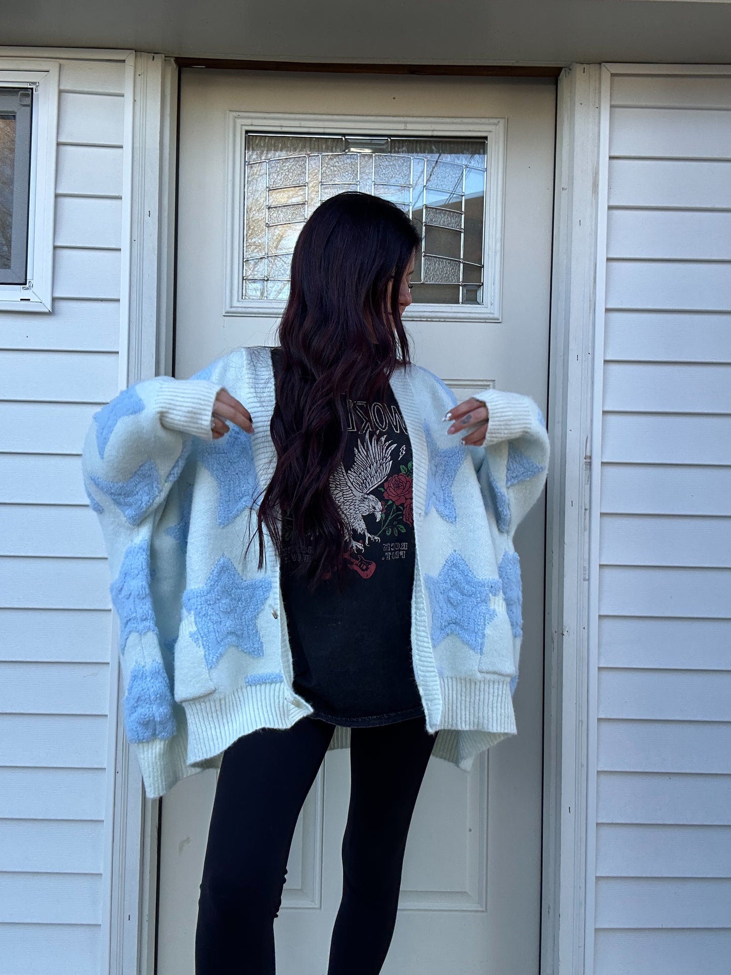 Star Print Cardi