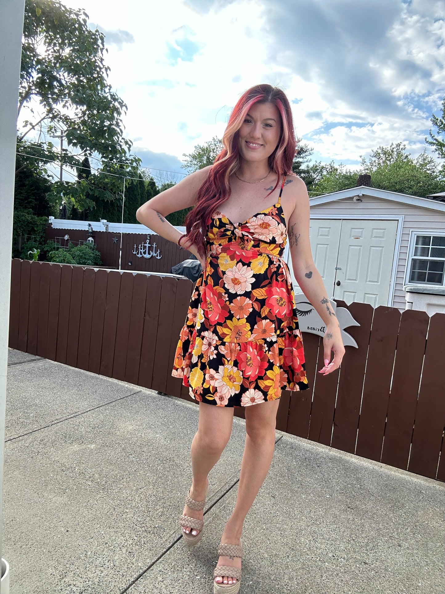 Night Garden Mini Dress