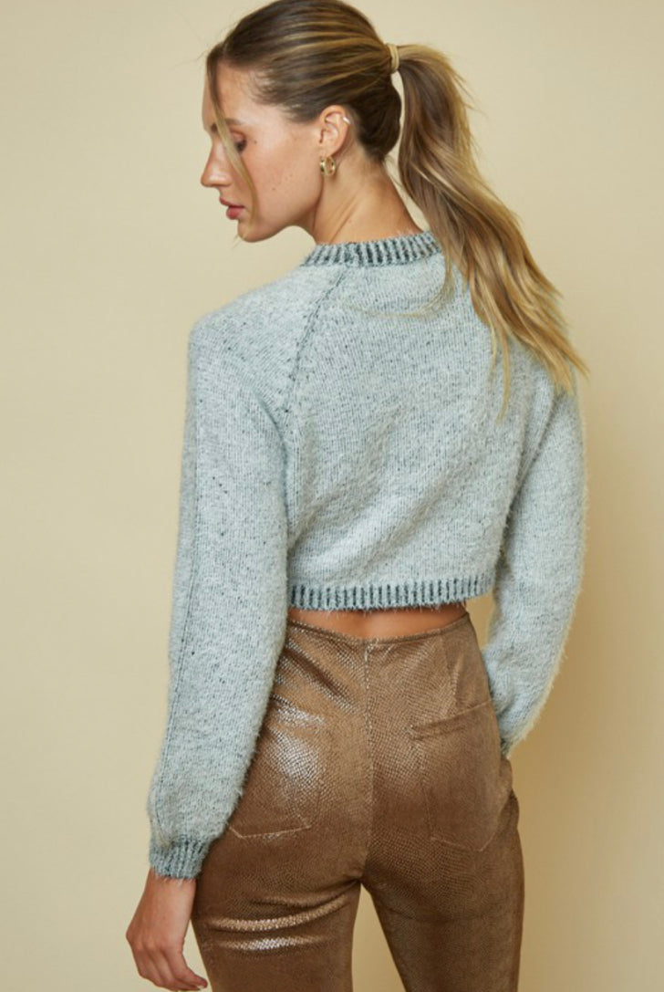 The Isabelle Fuzzy Mock-Neck Sweater