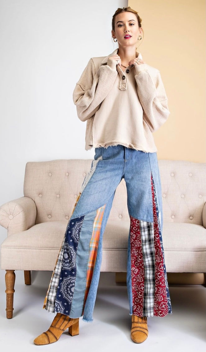 The Upside-Down Terry Knit Button Up