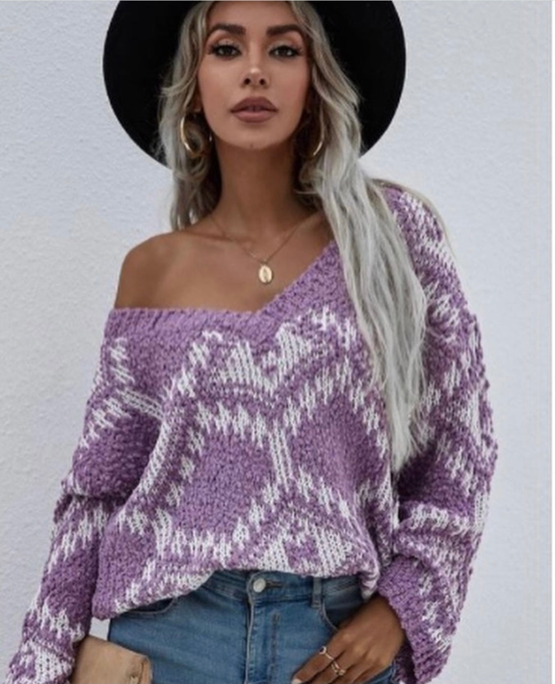Oversized V-Neck Sweater