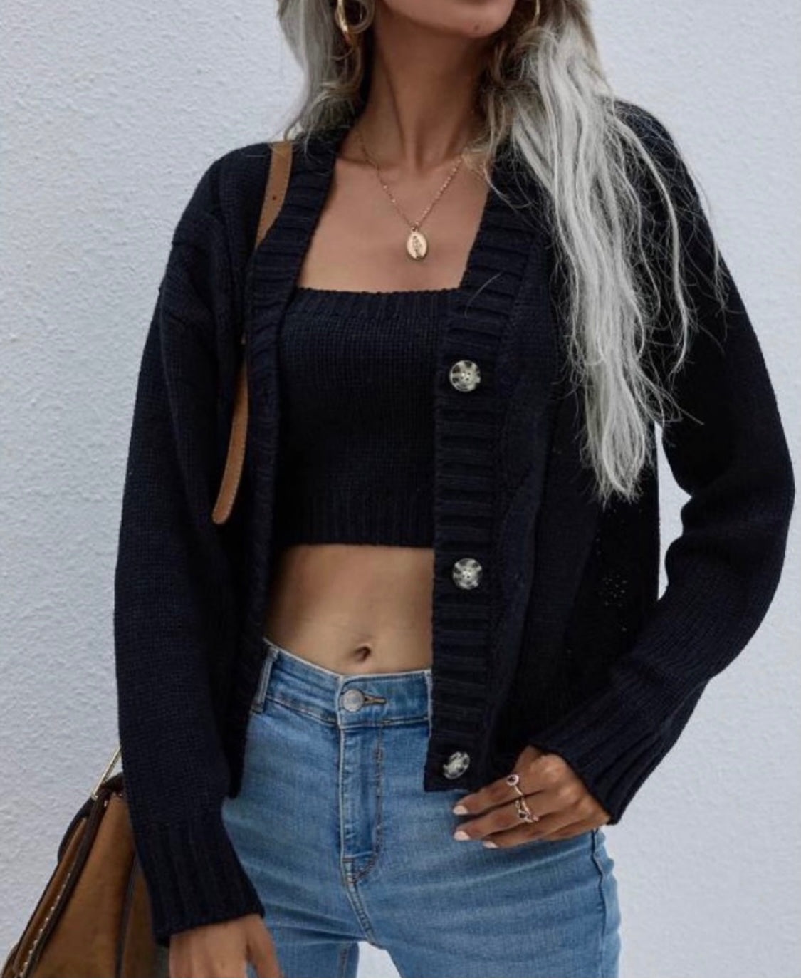 Stylish Two Piece Cardigan