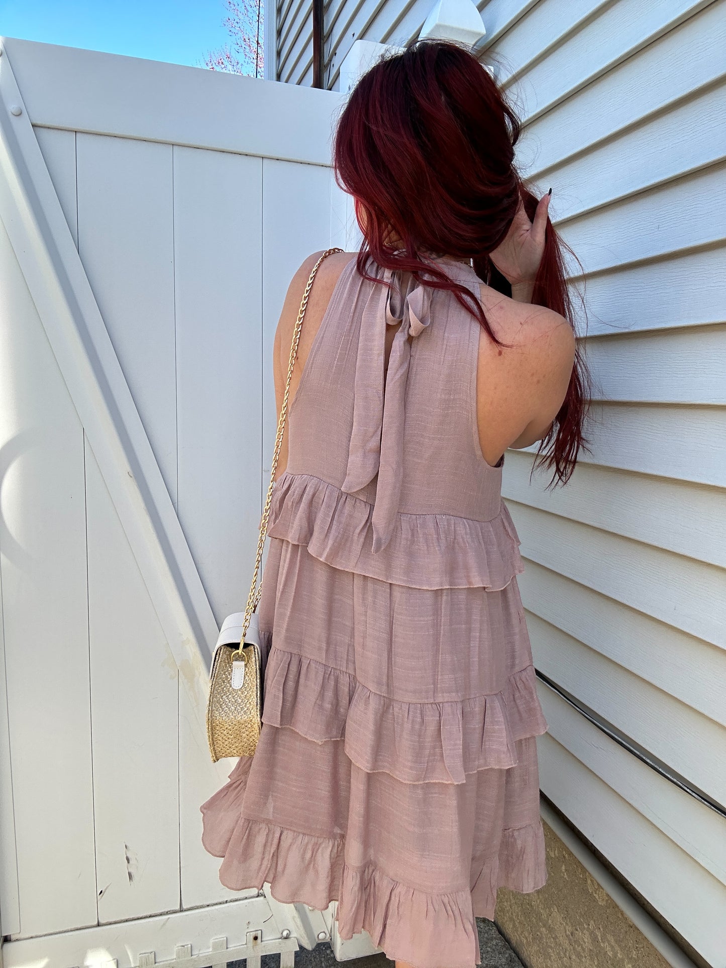 Its Tea Time Ruffle Dress
