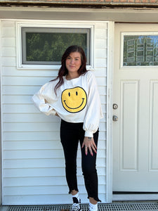 No Bad Vibes Smiley Tee