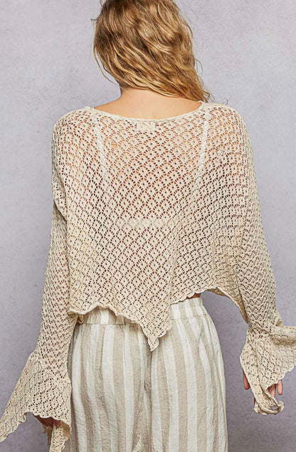 Sandy Waves Crochet Top