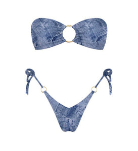 Denim Print Kini