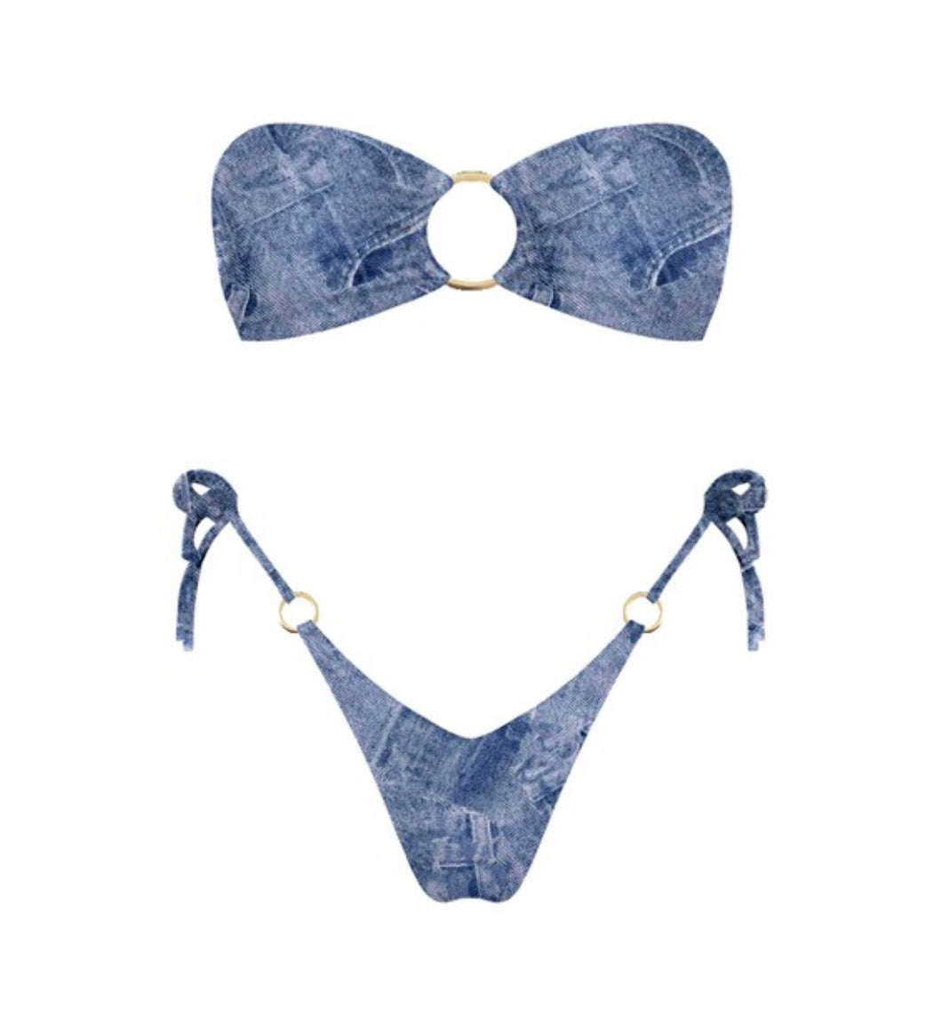 Denim Print Kini