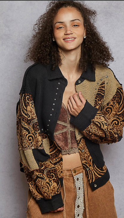 Gold Riot Shacket