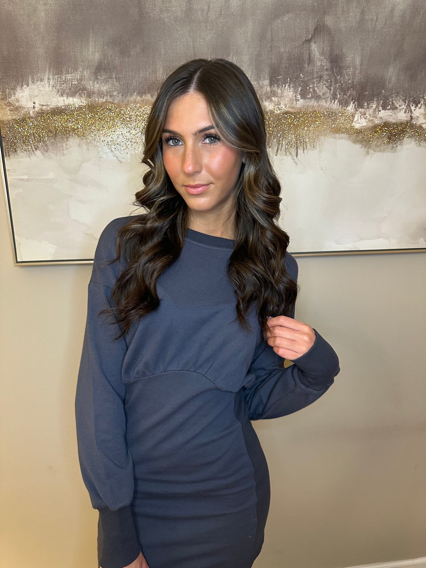Navy Sweater Dress