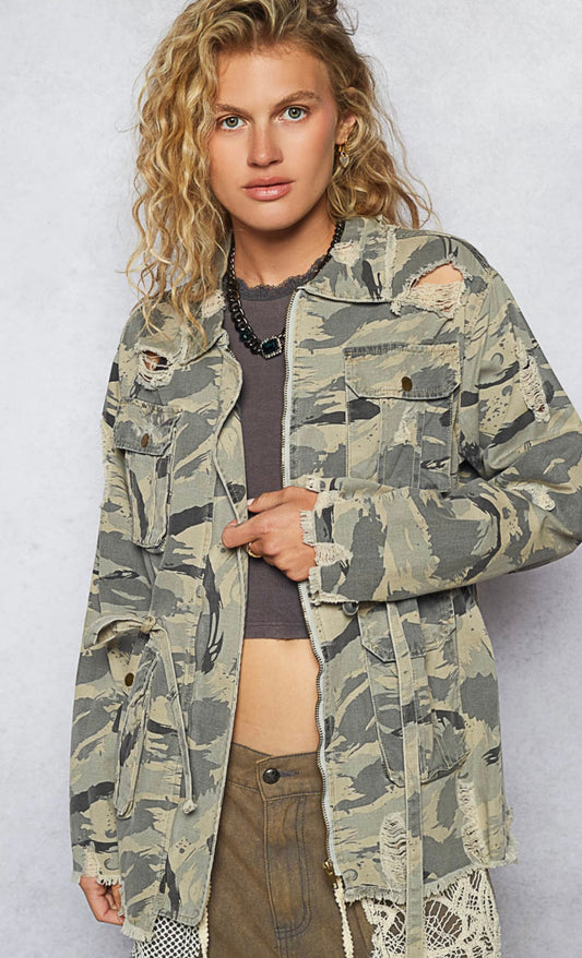 Vintage Camo Shacket