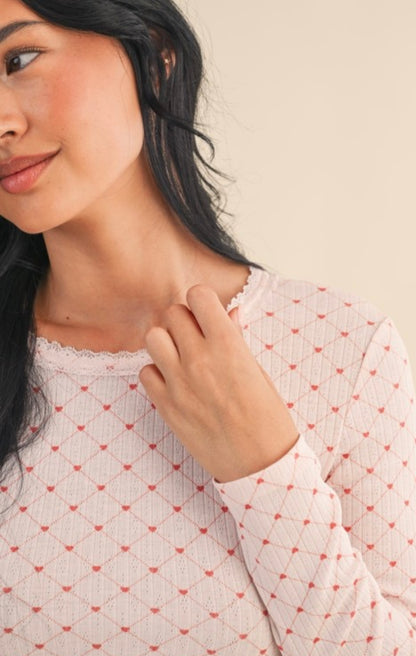 Queen of Hearts PJ Set