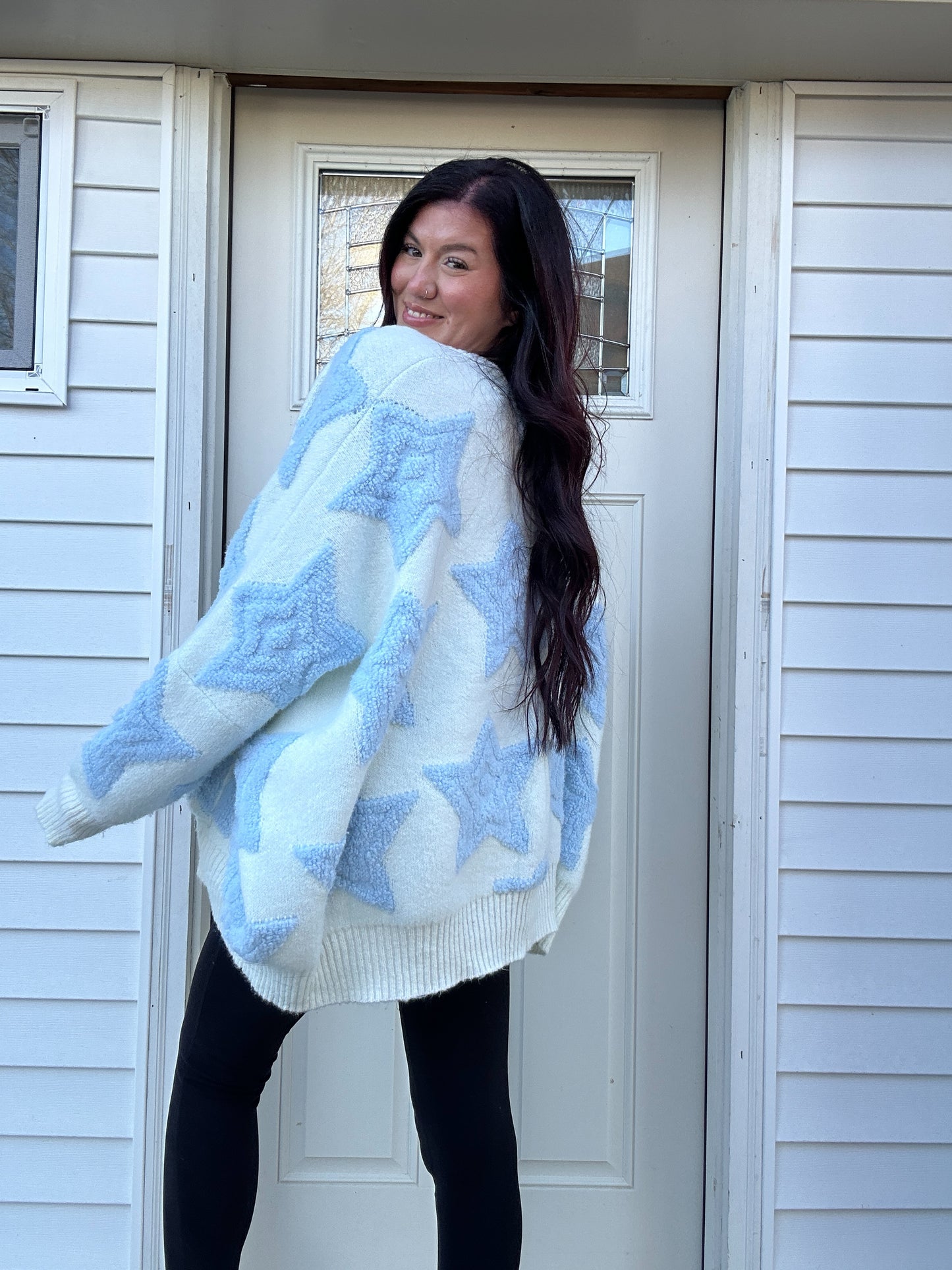 Star Print Cardi