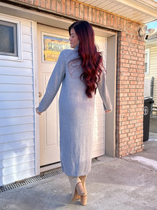 Turtleneck Tunic Sweater Dress