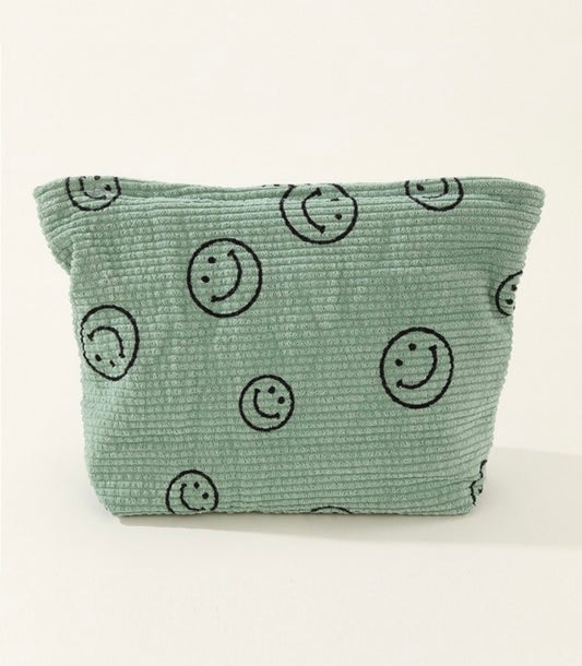 Corduroy Smile Cosmetic Pouch