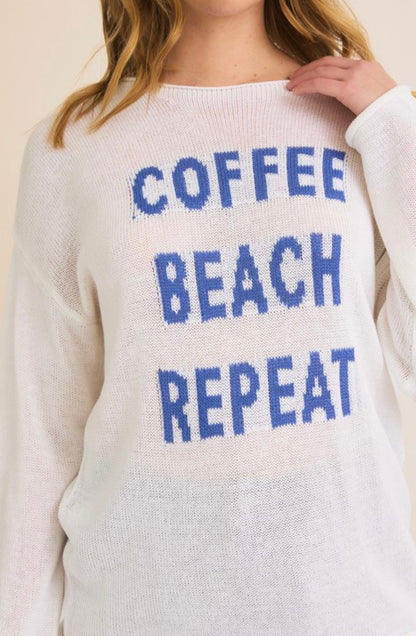 Coffee Beach Repeat Sweater