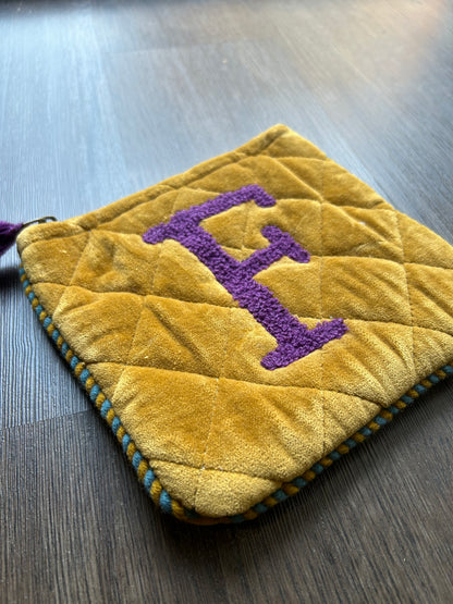 Boho Inital Pouch