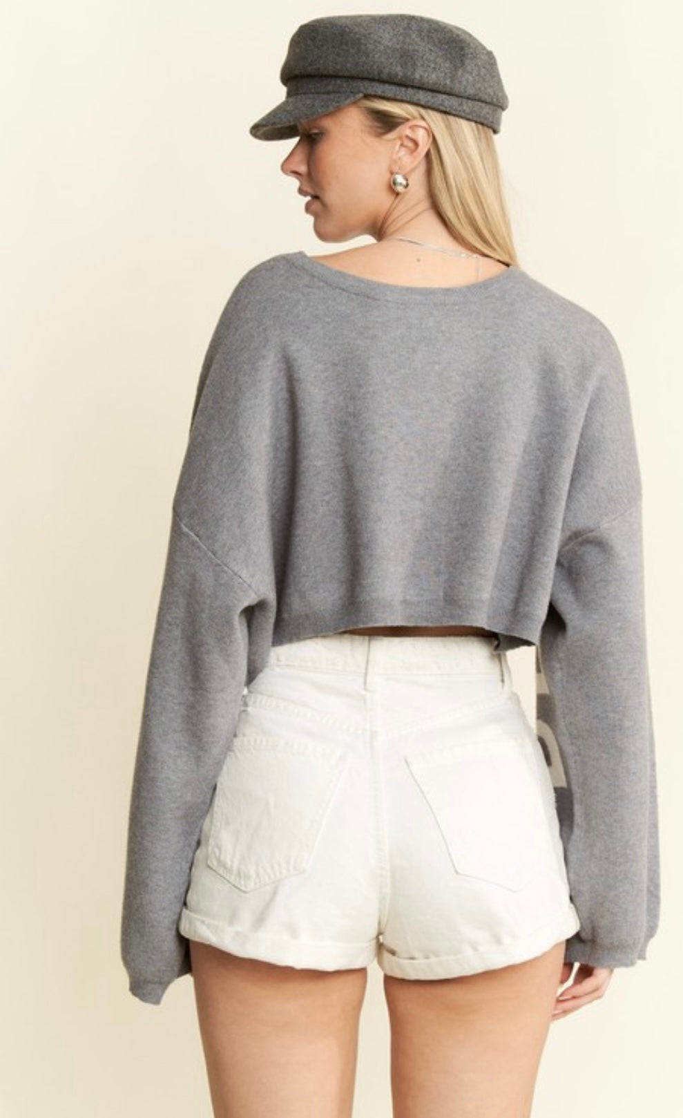 Be Yourself Cropped Sweater