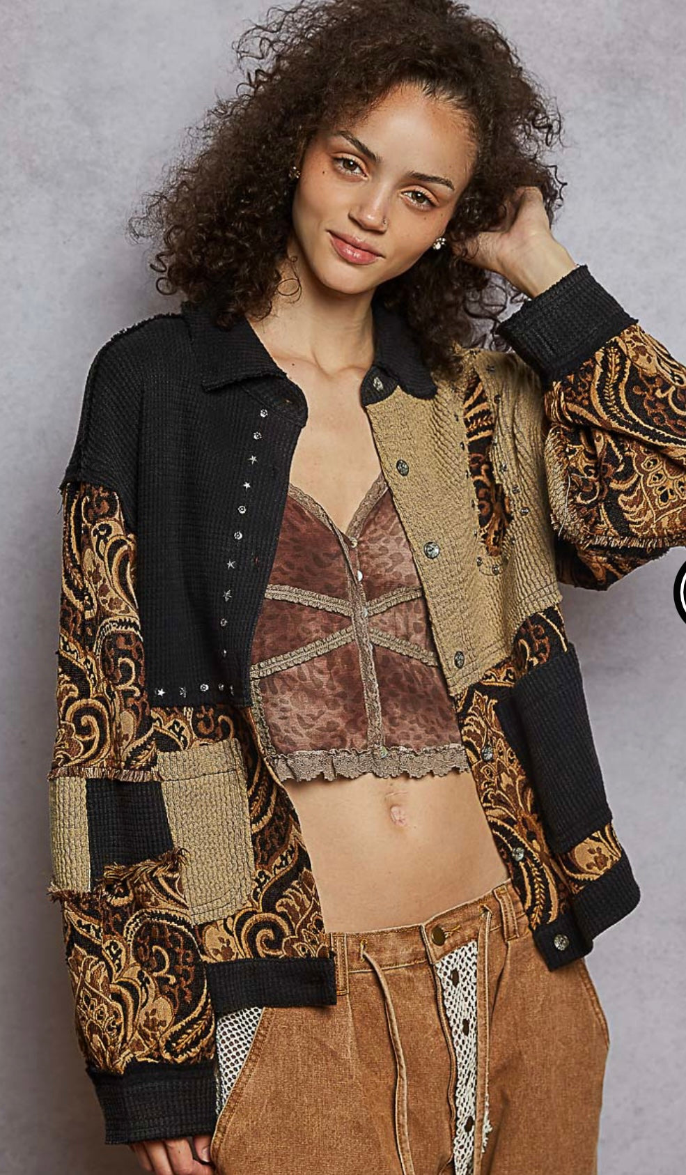 Gold Riot Shacket