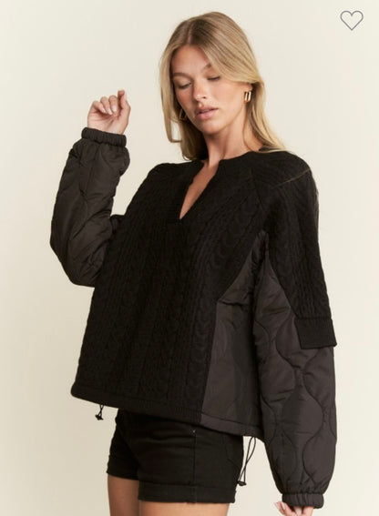Jane Crochet Puffer Sweater