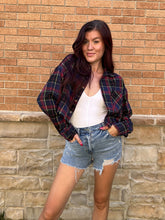 Load image into Gallery viewer, Fall Feeling Cropped Flannel