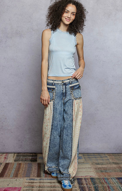 Petals + Patchwork Joggers