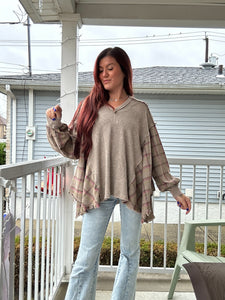 Serenas Plaid Top