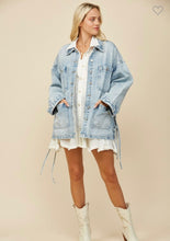 Load image into Gallery viewer, Boho Oversized Denim Jacket