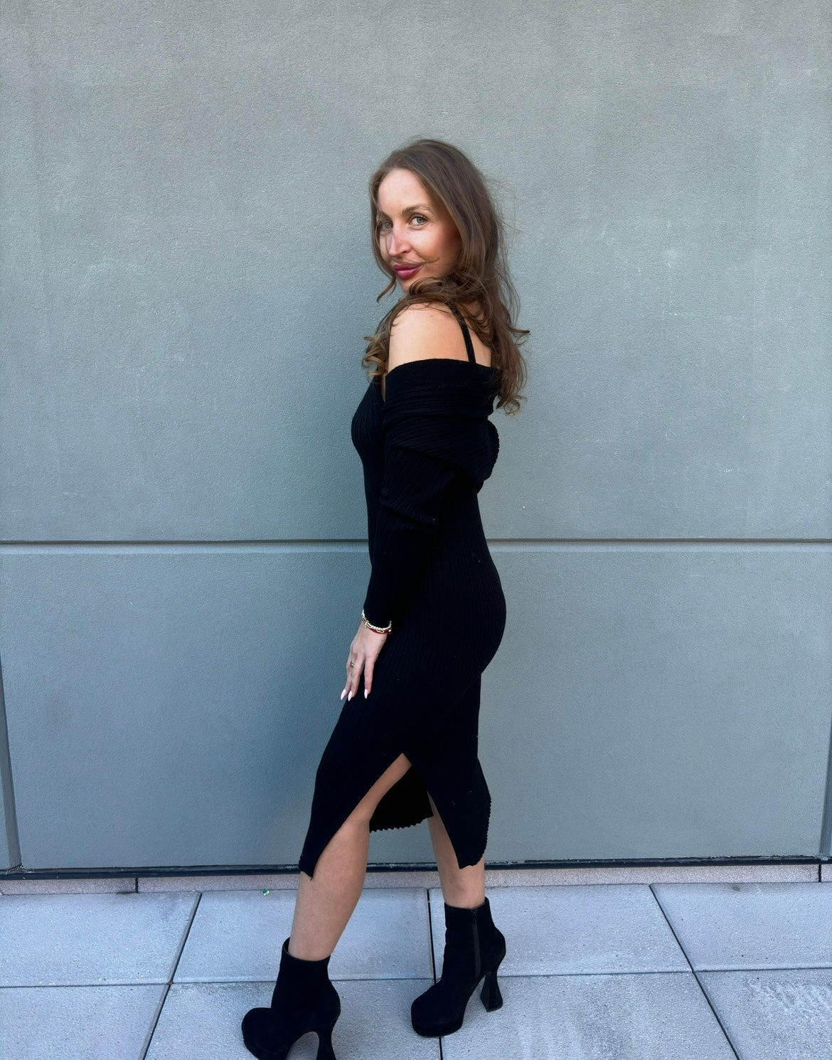 Plain Jane Bolero Sweater Dress