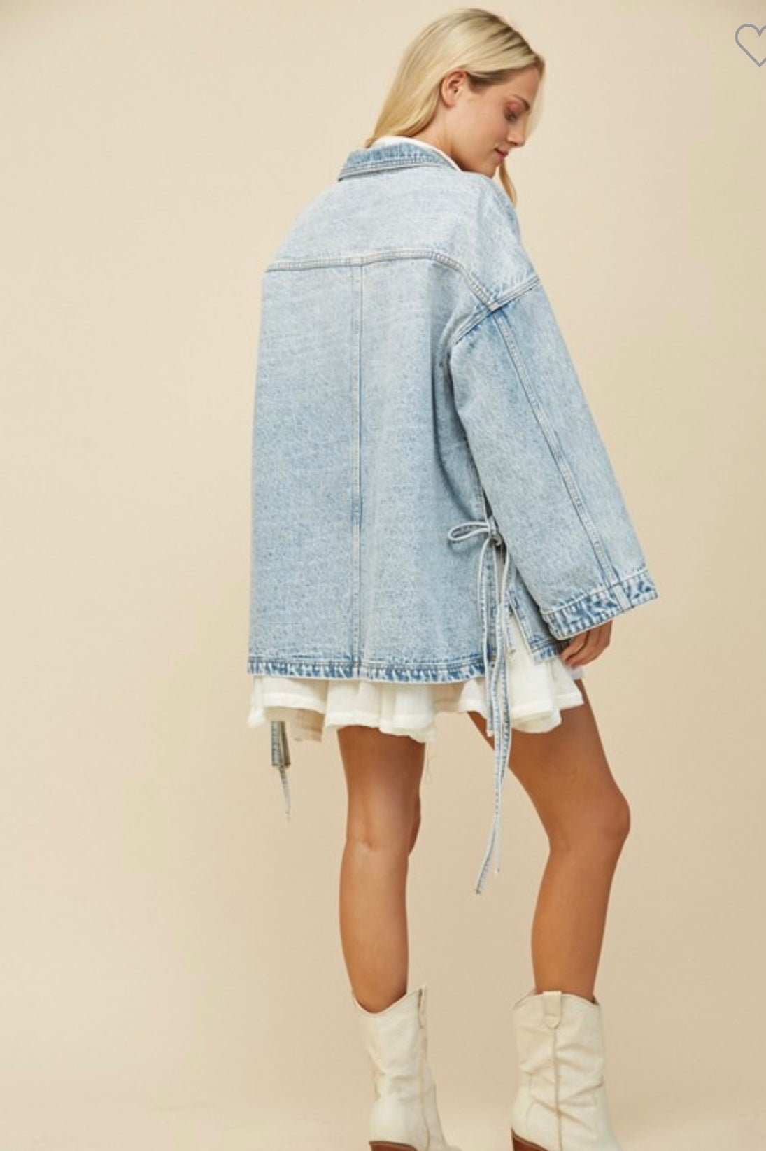 Boho Oversized Denim Jacket