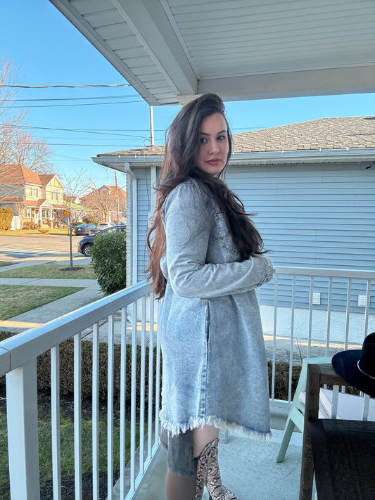 Cassandras Denim Shirt Dress