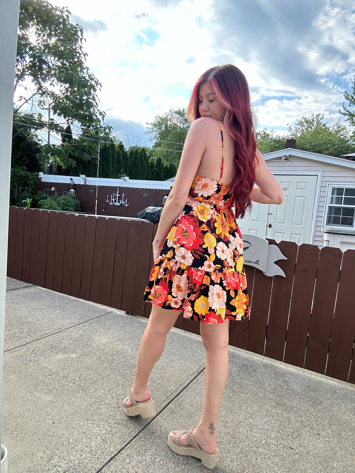 Night Garden Mini Dress