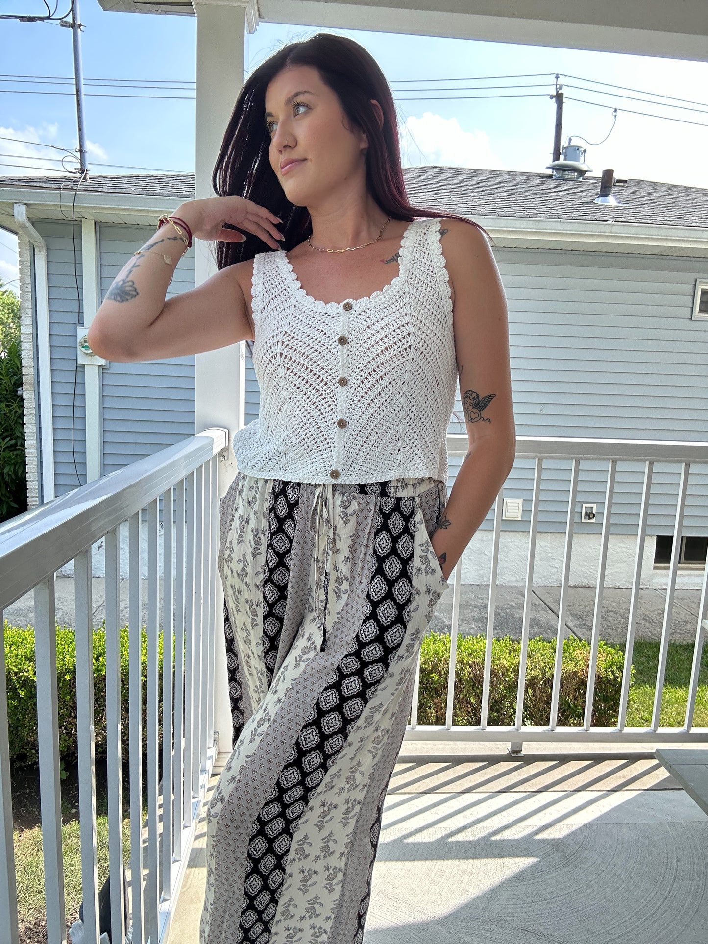 Sleeveless Crochet Top