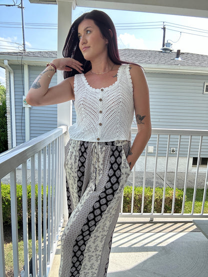 Sleeveless Crochet Top