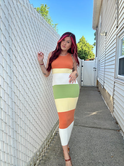 Multicolor Maxi Dress