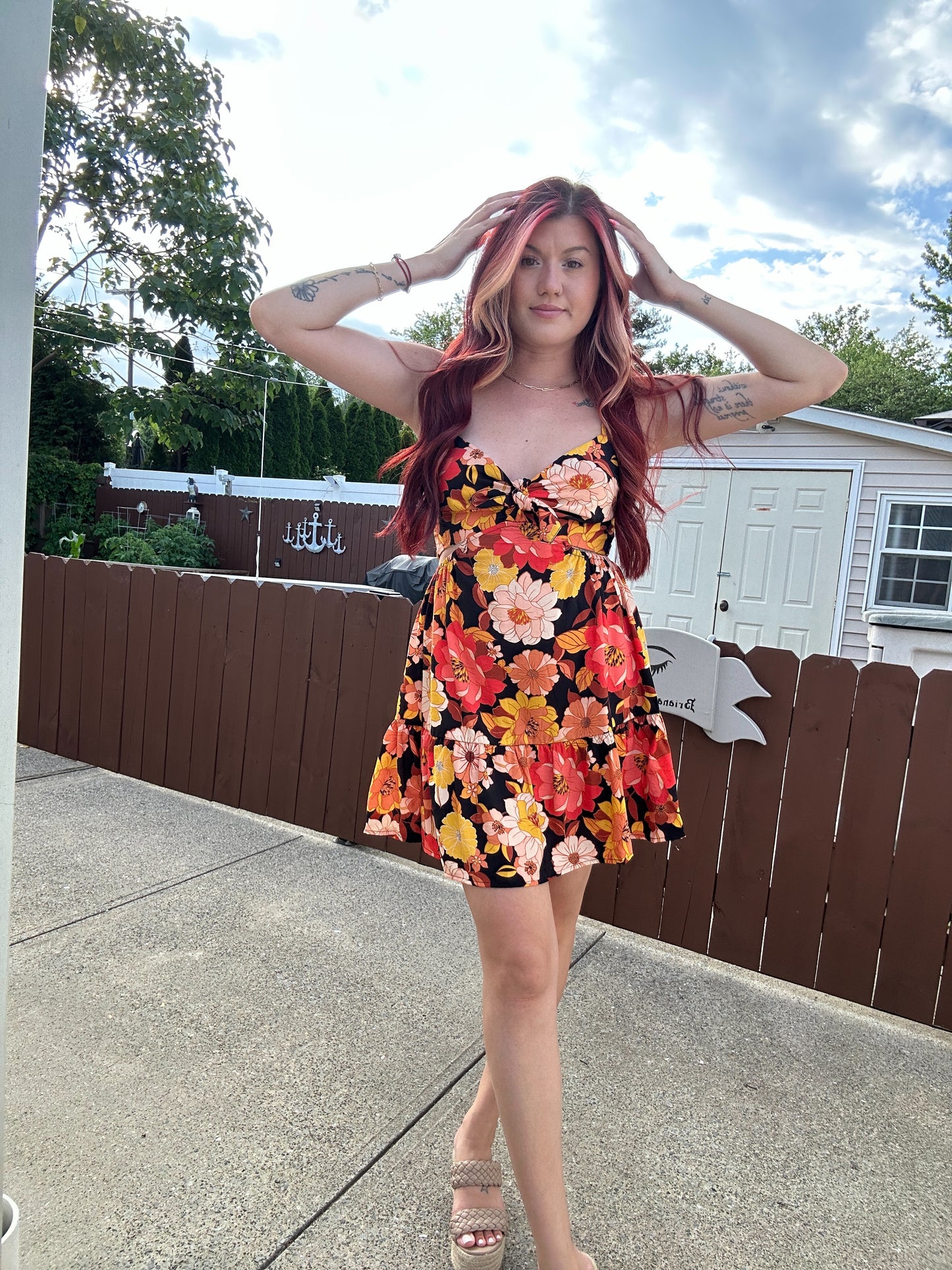 Night Garden Mini Dress