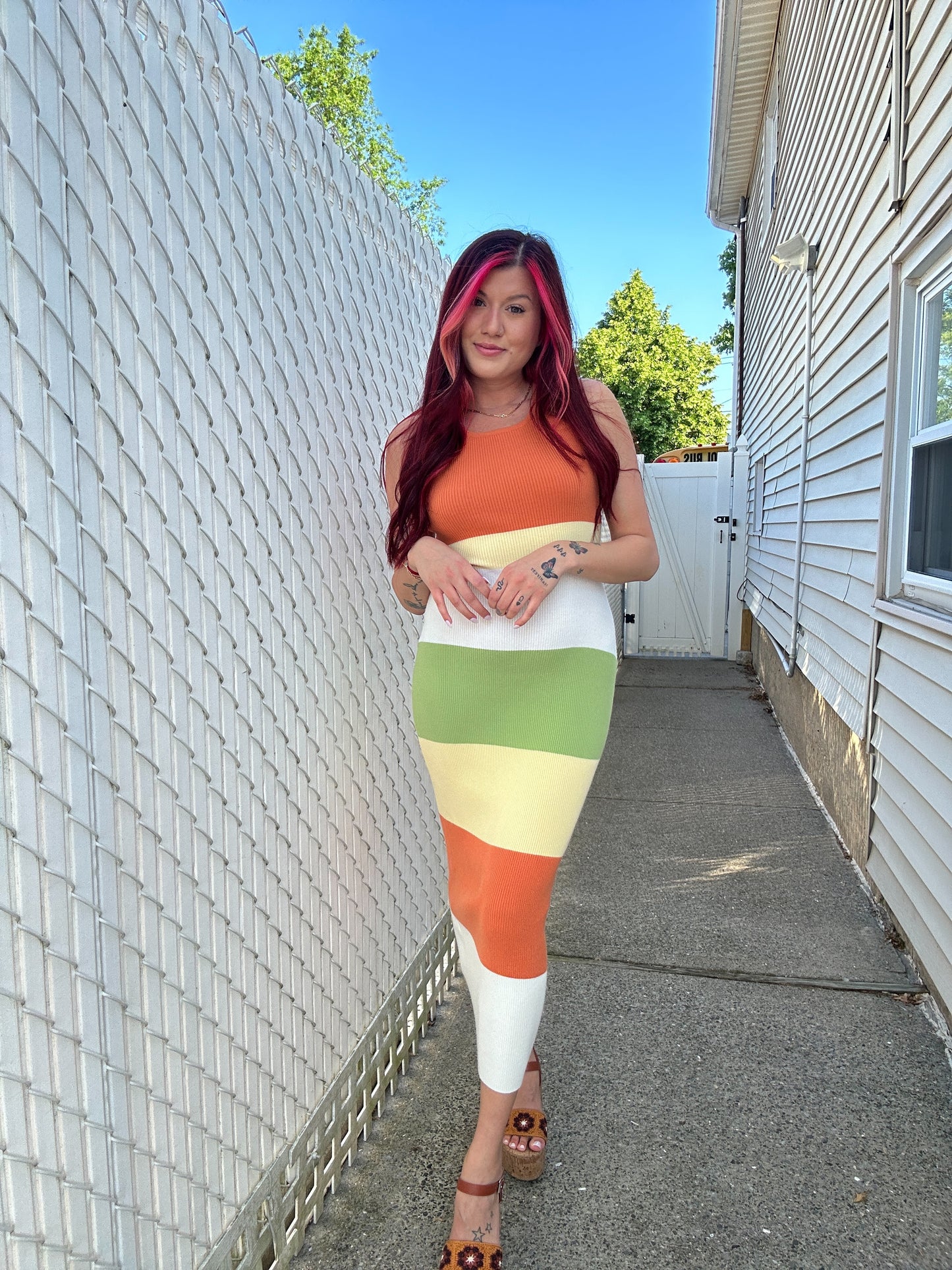 Multicolor Maxi Dress
