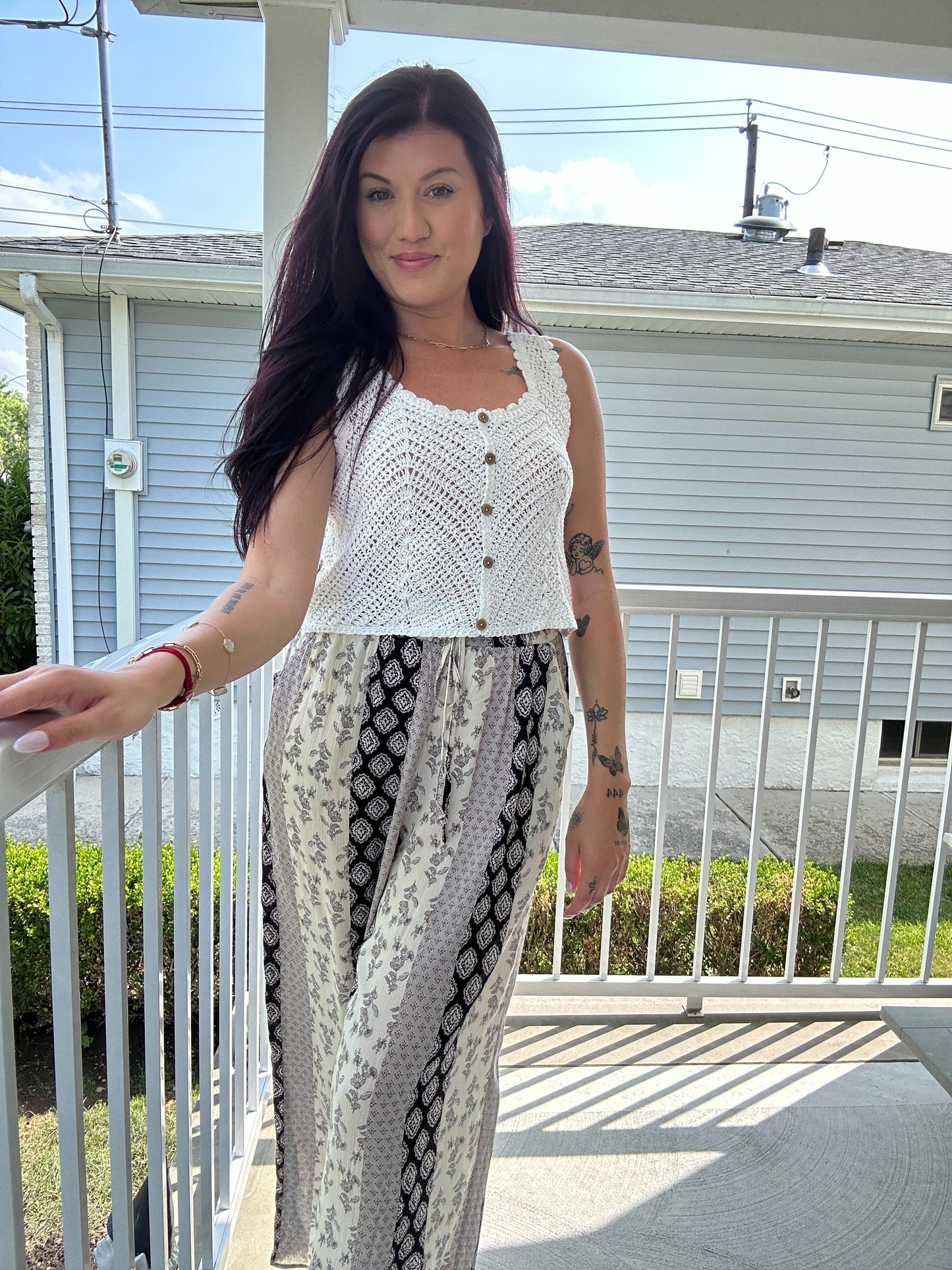 Sleeveless Crochet Top