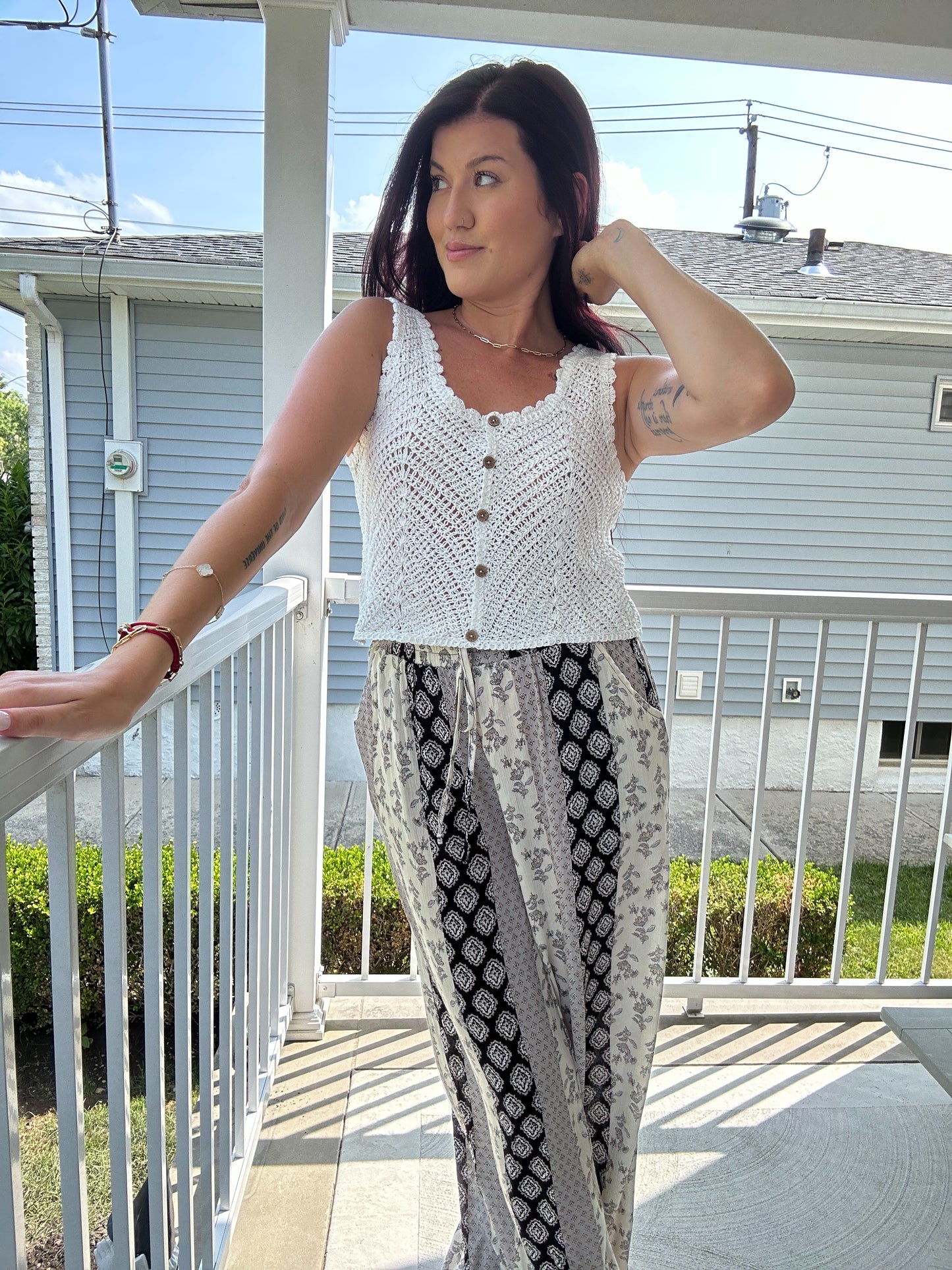 Sleeveless Crochet Top