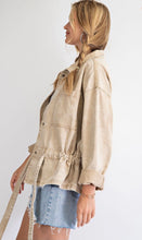 Load image into Gallery viewer, The Distressed Cinch-Waisted Jacket