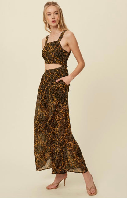 The Seraphina Floral Textured Jumpsuit