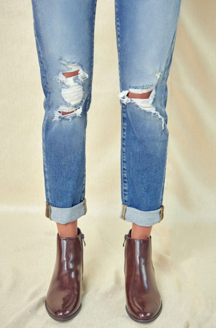 The Maebel High-Rose Soft Tomgirl Jean
