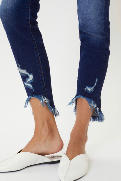 Best Selling Cropped Dark Wash Stretch Jean