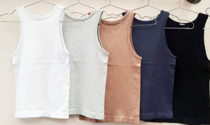 The Super Stretch Ribbed Basic Tank