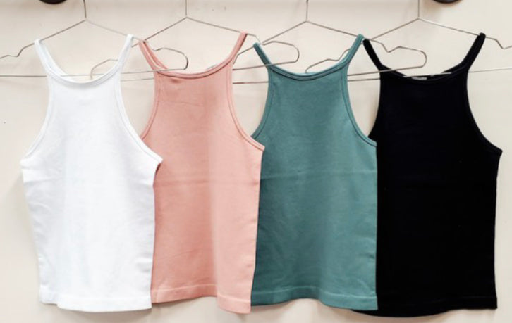 The Super Stretch Ribbed Racer Back Tank