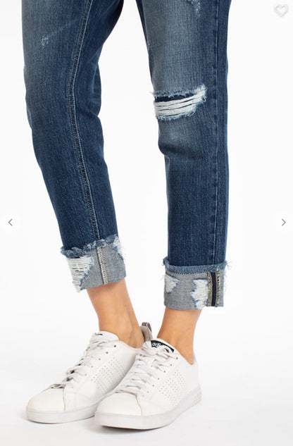 The Falling For Dark-Wash Girlfriend Jeans