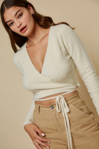 The Soft & Furry Lightweight Wrap Sweater