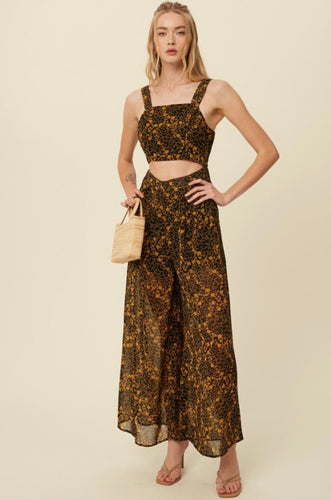 The Seraphina Floral Textured Jumpsuit