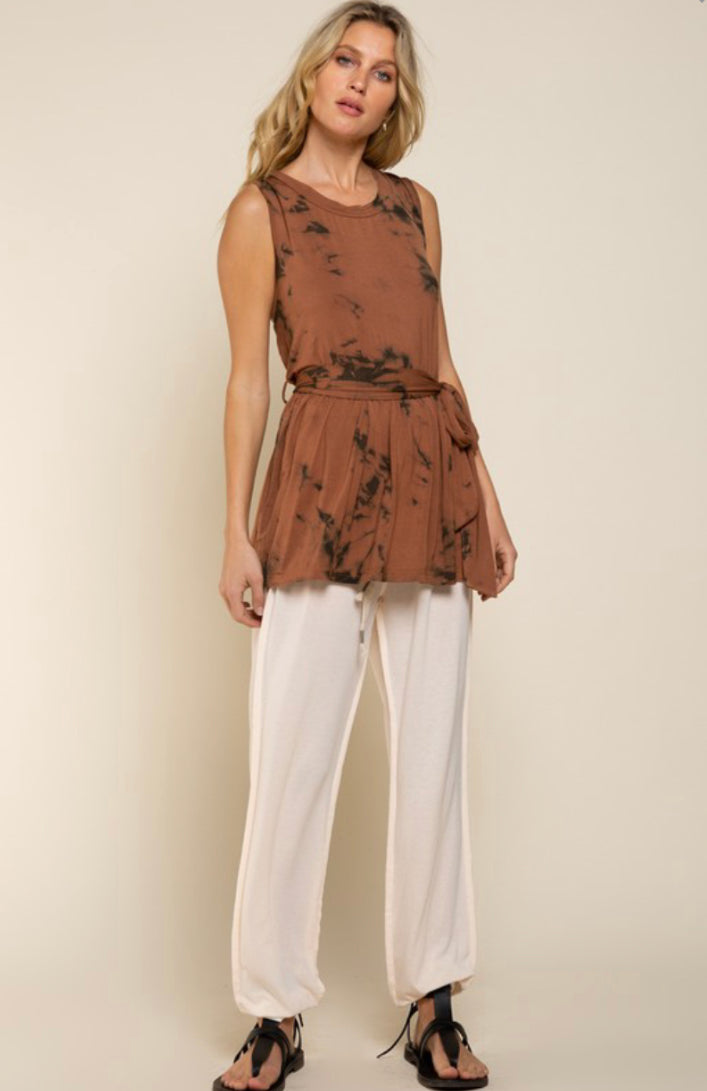 The Luna Tie-Dye Swing Shirt-Dress