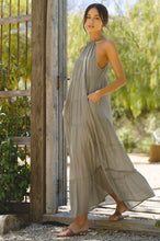 Load image into Gallery viewer, The Esmarelda Textured Halter Maxi-Dress